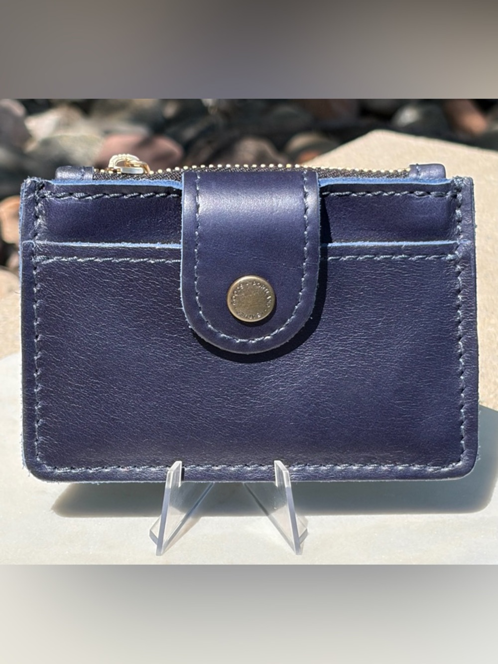 Sabrina Wallet Portland Leather Cowboy Blue NWOT